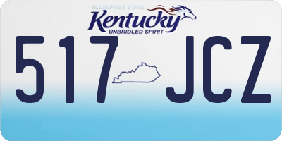 KY license plate 517JCZ