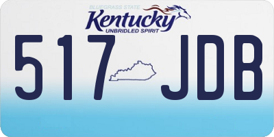 KY license plate 517JDB