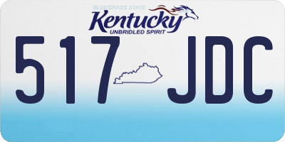 KY license plate 517JDC