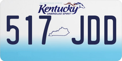 KY license plate 517JDD