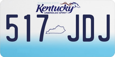 KY license plate 517JDJ