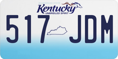 KY license plate 517JDM