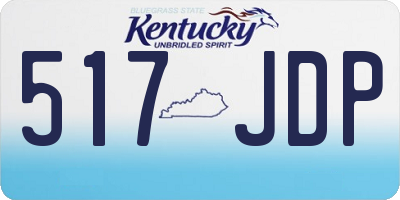 KY license plate 517JDP
