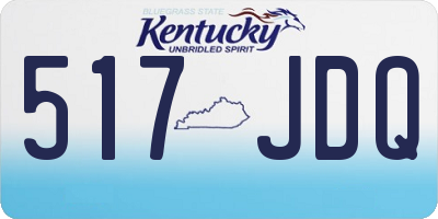 KY license plate 517JDQ