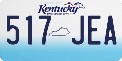 KY license plate 517JEA