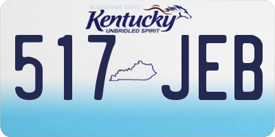 KY license plate 517JEB