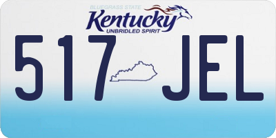 KY license plate 517JEL