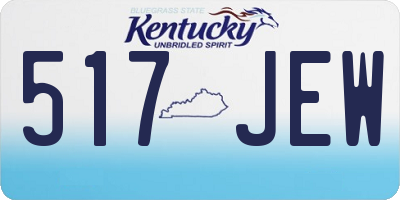 KY license plate 517JEW