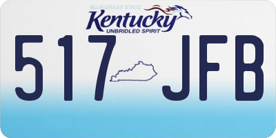KY license plate 517JFB