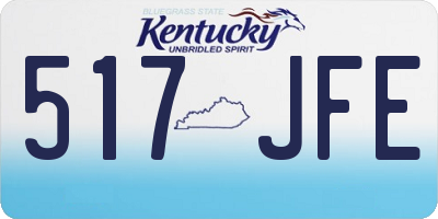 KY license plate 517JFE