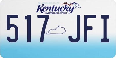 KY license plate 517JFI