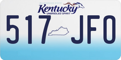 KY license plate 517JFO