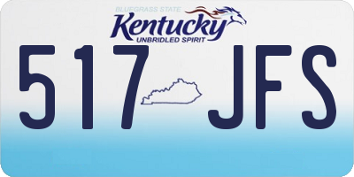 KY license plate 517JFS