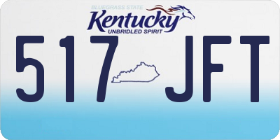 KY license plate 517JFT