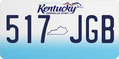 KY license plate 517JGB