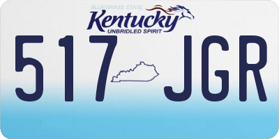 KY license plate 517JGR