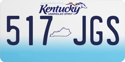 KY license plate 517JGS