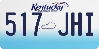 KY license plate 517JHI
