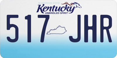 KY license plate 517JHR