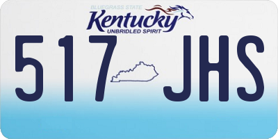 KY license plate 517JHS