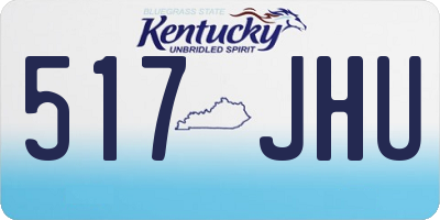 KY license plate 517JHU