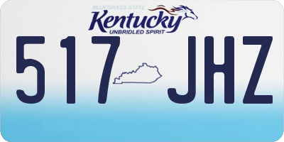 KY license plate 517JHZ