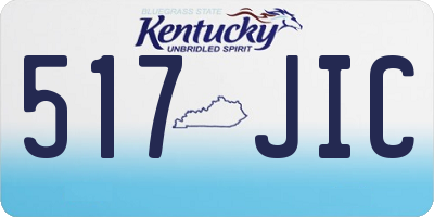 KY license plate 517JIC