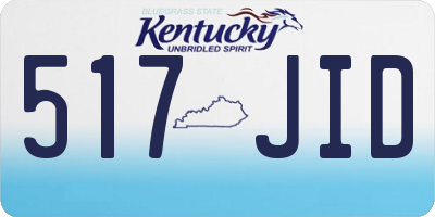 KY license plate 517JID