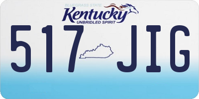 KY license plate 517JIG