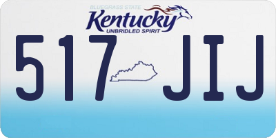 KY license plate 517JIJ