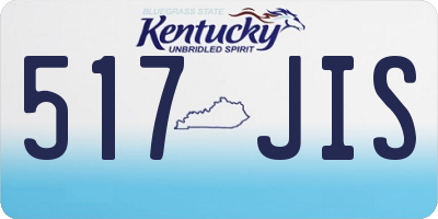 KY license plate 517JIS