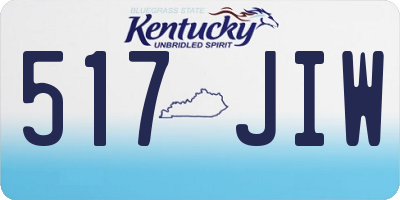 KY license plate 517JIW