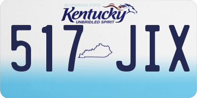 KY license plate 517JIX