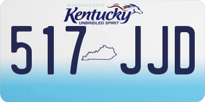 KY license plate 517JJD