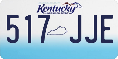 KY license plate 517JJE