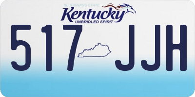 KY license plate 517JJH