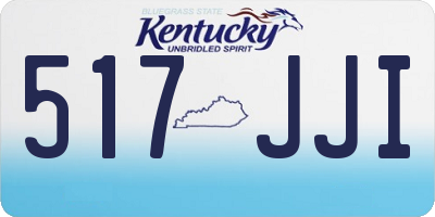 KY license plate 517JJI