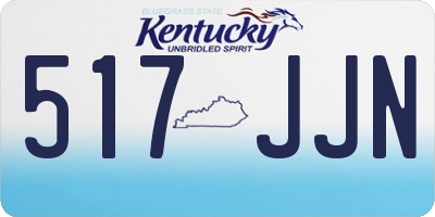 KY license plate 517JJN