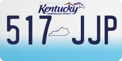 KY license plate 517JJP
