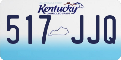KY license plate 517JJQ