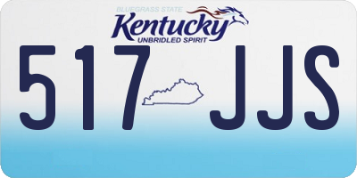 KY license plate 517JJS