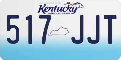 KY license plate 517JJT