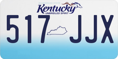 KY license plate 517JJX