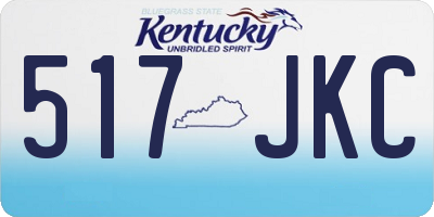 KY license plate 517JKC