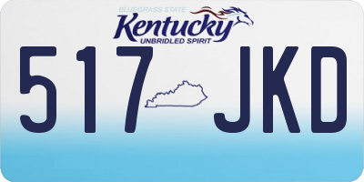 KY license plate 517JKD