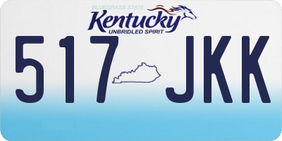 KY license plate 517JKK