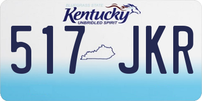 KY license plate 517JKR