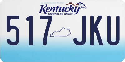 KY license plate 517JKU