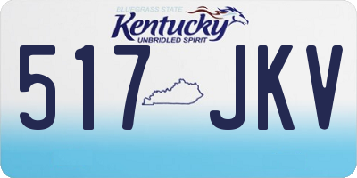 KY license plate 517JKV