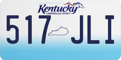 KY license plate 517JLI